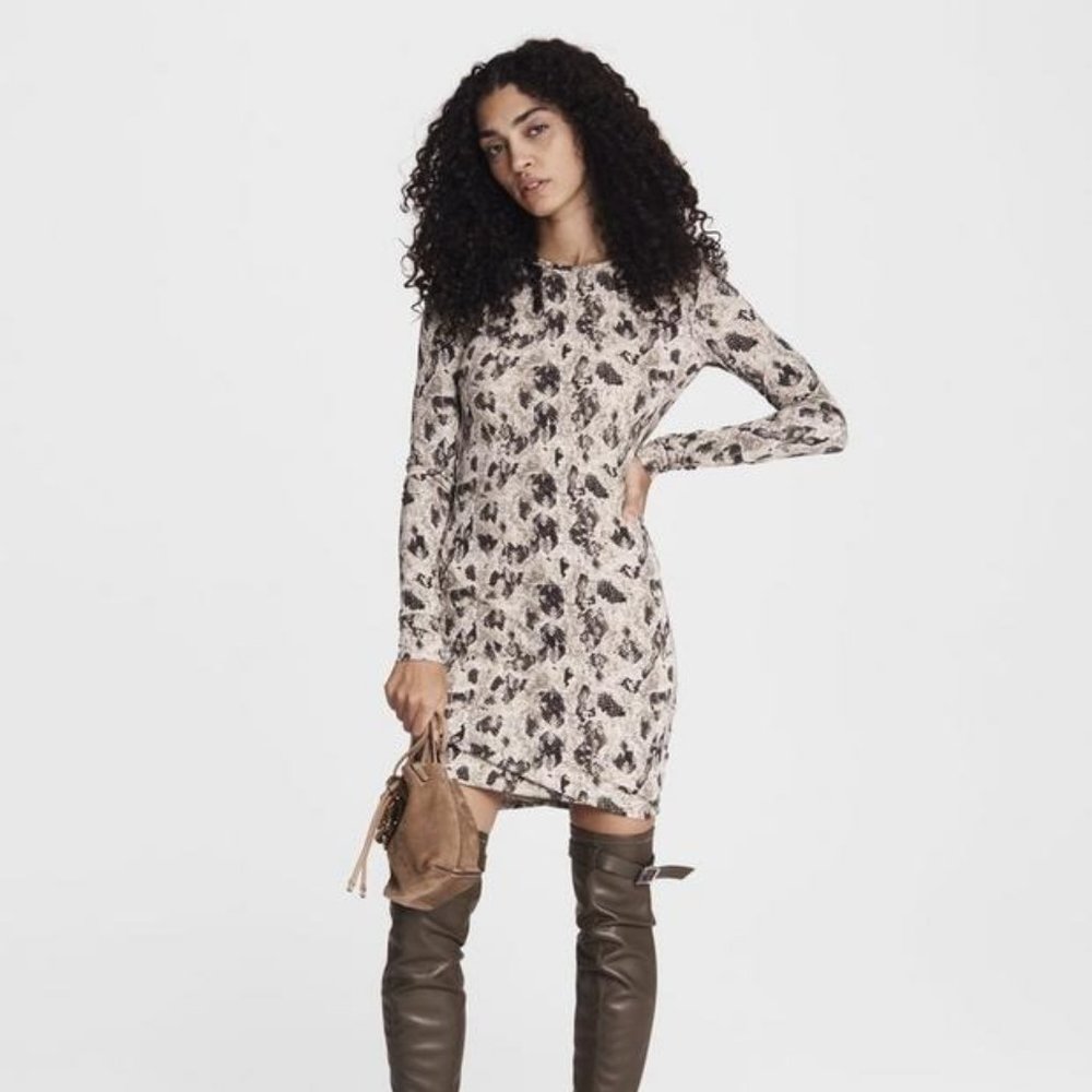 Rag & Bone Poppy Draped Mini Dress M